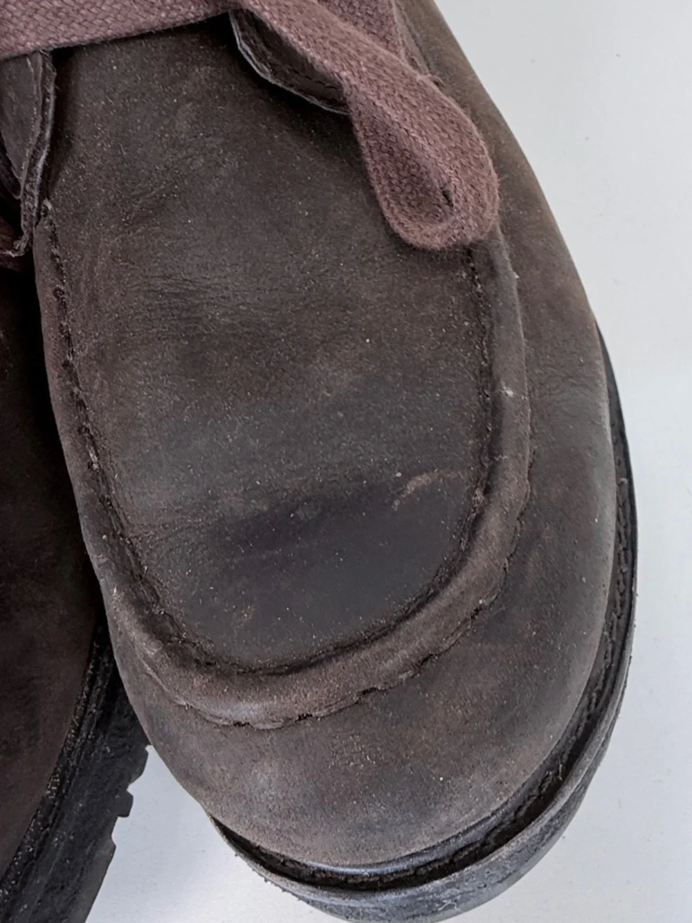 UGG Mens Leather Lace Up Boots Brown Moc Toe Size 10 Rugged Waterproof boots